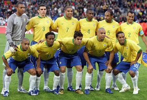 Brasil 2002, en el inicio de la postura del "caganer"