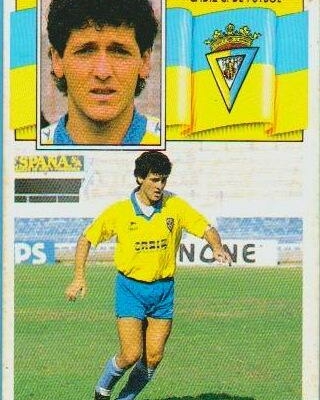 Sánchez Pose, jugador del Cádiz CF en la temporada 1989-90.