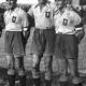 Presentación en 1936 (ya como Cádiz FC) con escudo con Hércules bordado.
