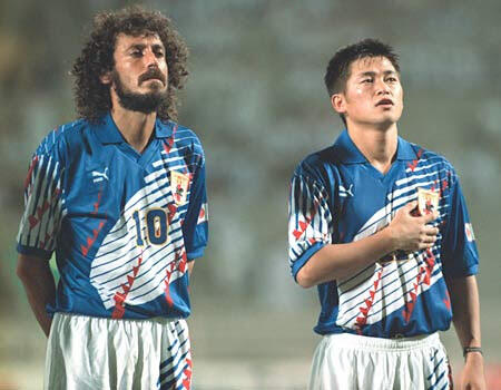 Dos leyendas del fútbol japonés: Ramos y Miura