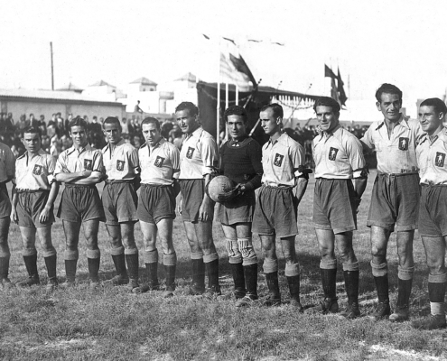 Presentación del Cádiz FC tras el cambio de nombre (27/09/1936)